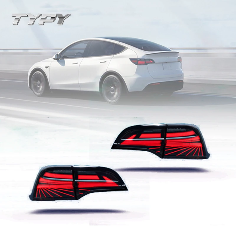 

Car Tail Lamp Tail Light Modified LED Taillamp Taillight Running Lights Turn Signal Brake Reversing Light For Tesla Model 3 / Y