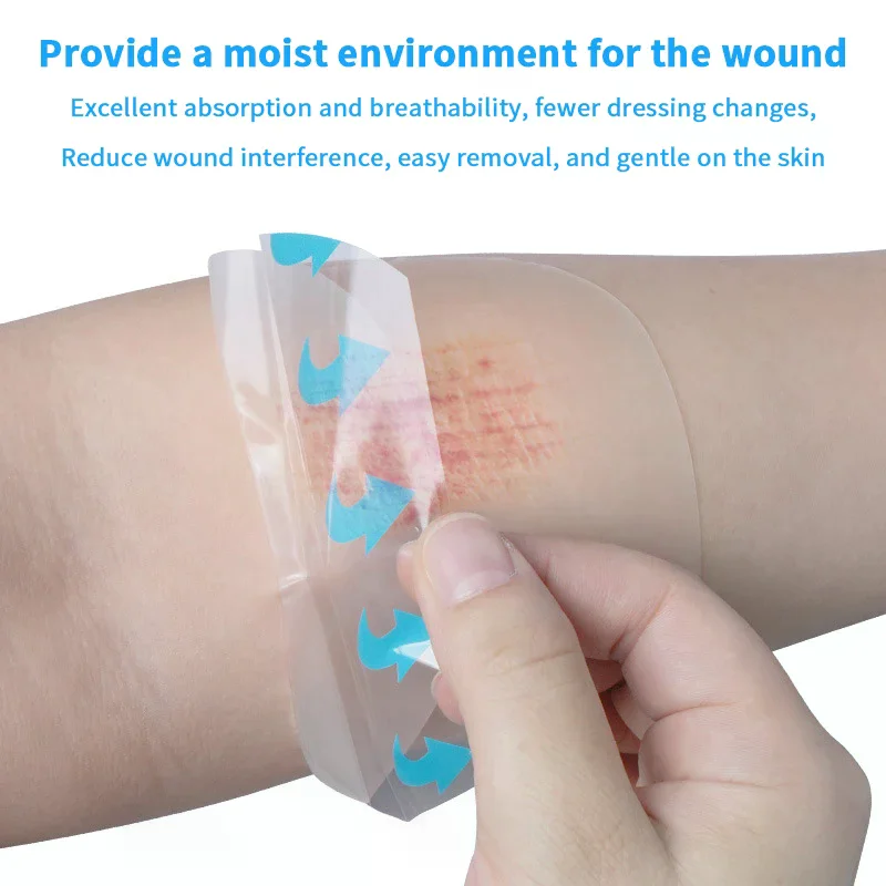 

Ultra Thin 2Pcs Hydrocolloid Dressing Patches Wound Dressing Adhesive Breathable Waterproof Pad Help Wound Healing Skin Care