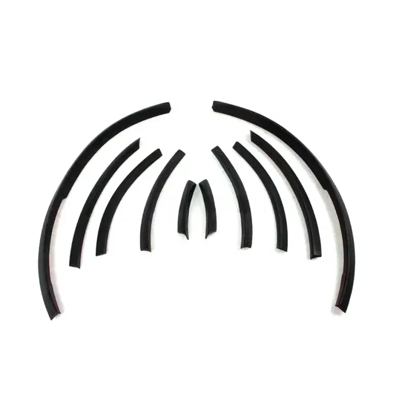 Factory Hot Selling 10PCS/SET PP Matte Black Bumper Side Wheel Eyebrow Car Protect for s Q7 SQ7 RSQ7 2006 - 2015  Styling