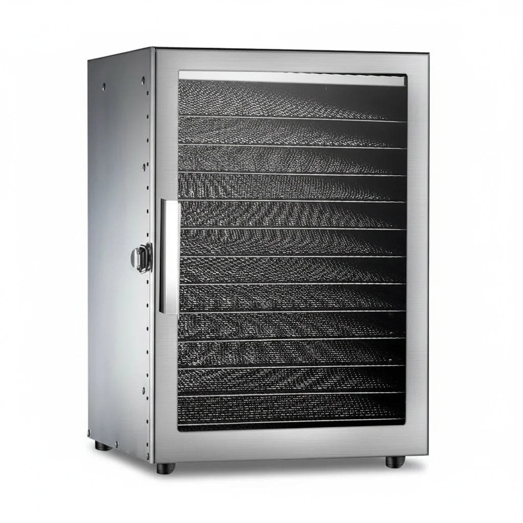 12 Layer Food Dehydrator, Stainless Steel Commercial Fruit Dryer, 800W Meat Jerky Maker, Double Fan Touch Timing Oven