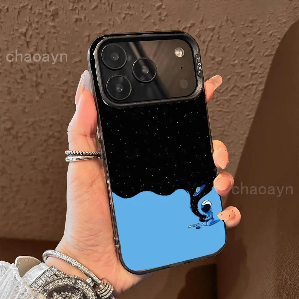 

Astronaut pattern Phone Case case for iPhone17 16 15 14 13 12 11 Pro/ Max/Plus shock-proof rear cover anti-fingerprint