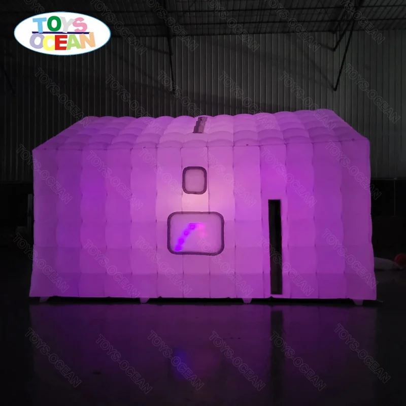 Factory Customized Inflatable Oxford Cloth Igloo Tent for Event & Party with Lights & Air Blower TOYS-OCEAN X-3331 220V/110V