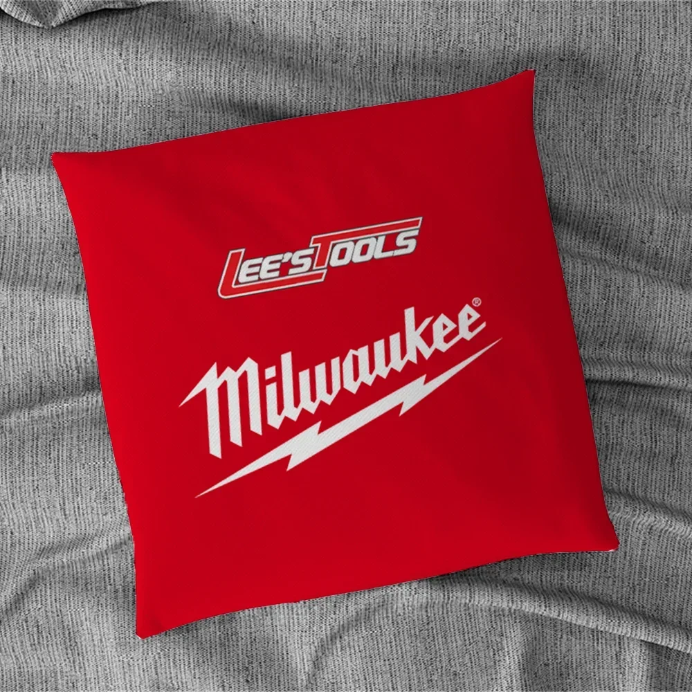 Milwaukees Short Plush Cushion Cover 50x50 Pillow Hugs Covers for Bed Pillows Lounge Chairs Duplex Printing Pillowcase 45*45