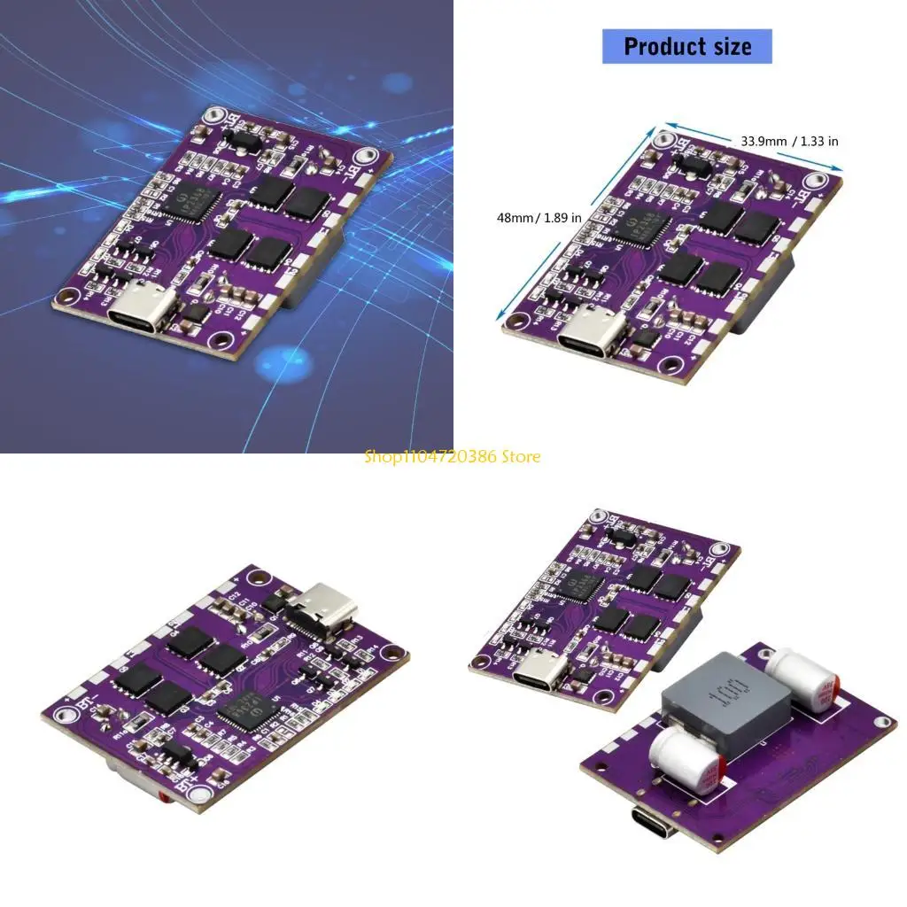 K0EA High Efficiency Voltages Stabilizers Board For 5V 20V Output Supports Multiple Device Fast Charging Protocols