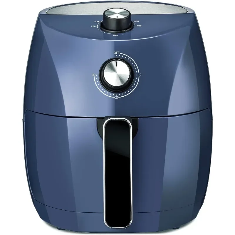 

3.7QT Manual Air Fryer, Faster Pre-Heat, No-Oil Frying, Fast Healthy Evenly Cooked Meal Every Time,Non Stick Pan