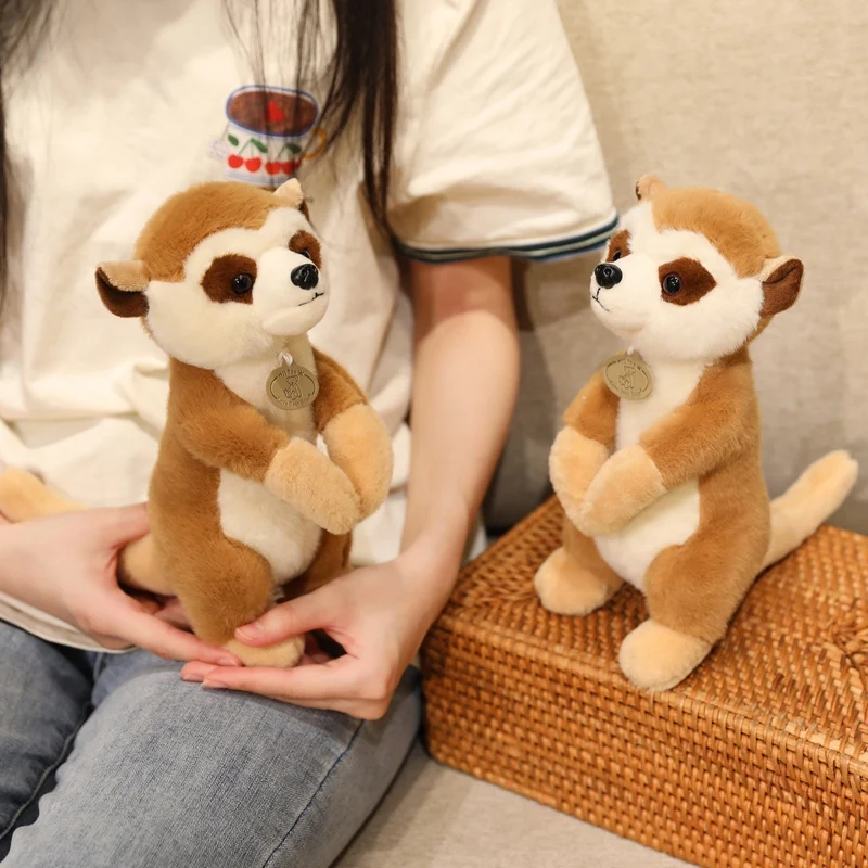 25cm Wild Lemur Brown Stuffed Plush Animal Toy Long Arms Cute Dolls Home Decor Simulated Plushie Like Real Kids Birthday Present