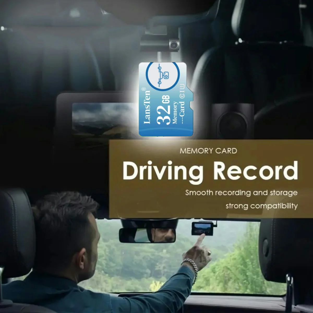 LansTen Memory Card 16GB 32GB 64GB 128GB A1 U3 Class10 Mini TF Card U1 SD Card for Cell Phones Car Devices Computers Drones
