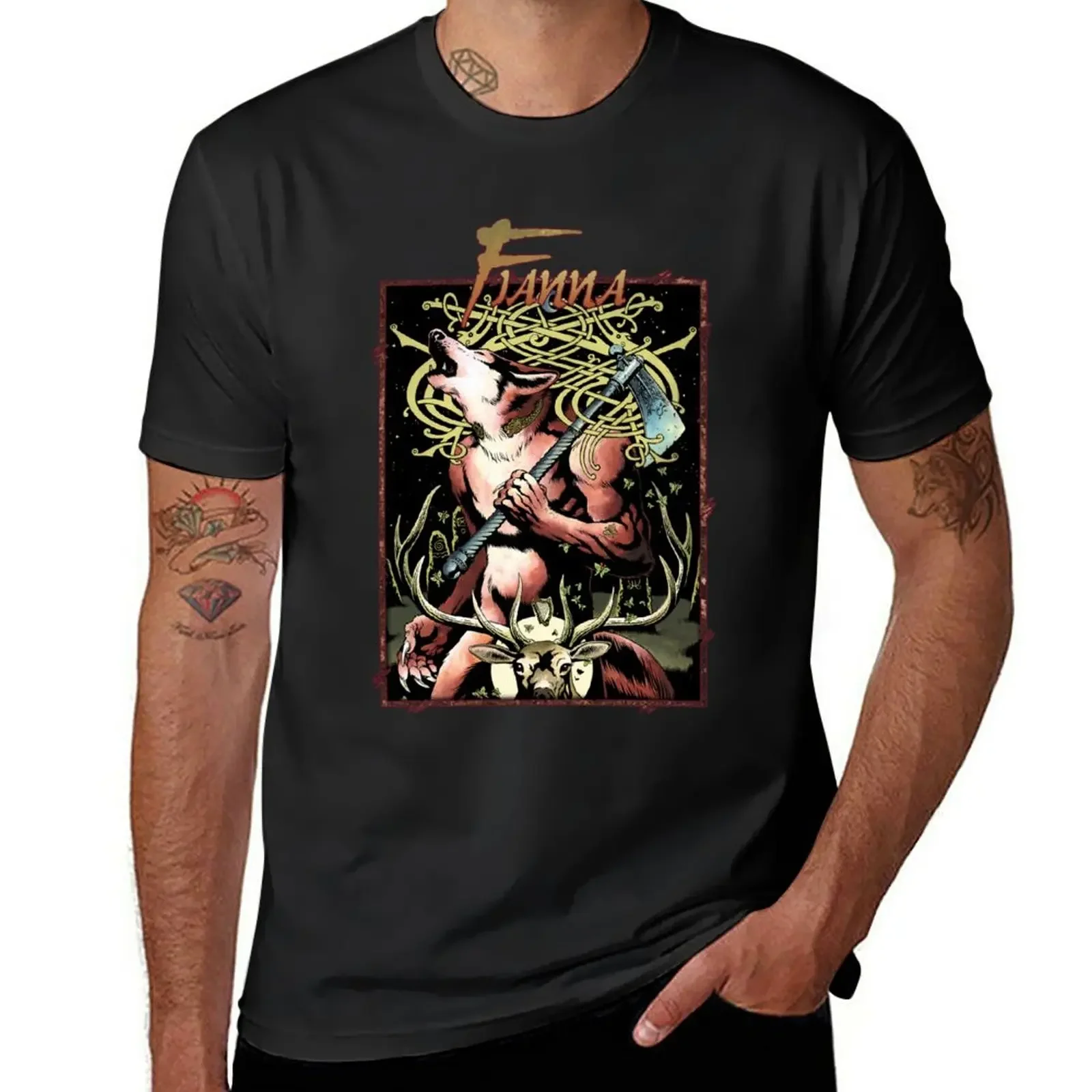 Apocalypse Tribe: Fianna Revised T-Shirt man clothes anime clothes animal prinfor boys man t shirt mens plain t shirts