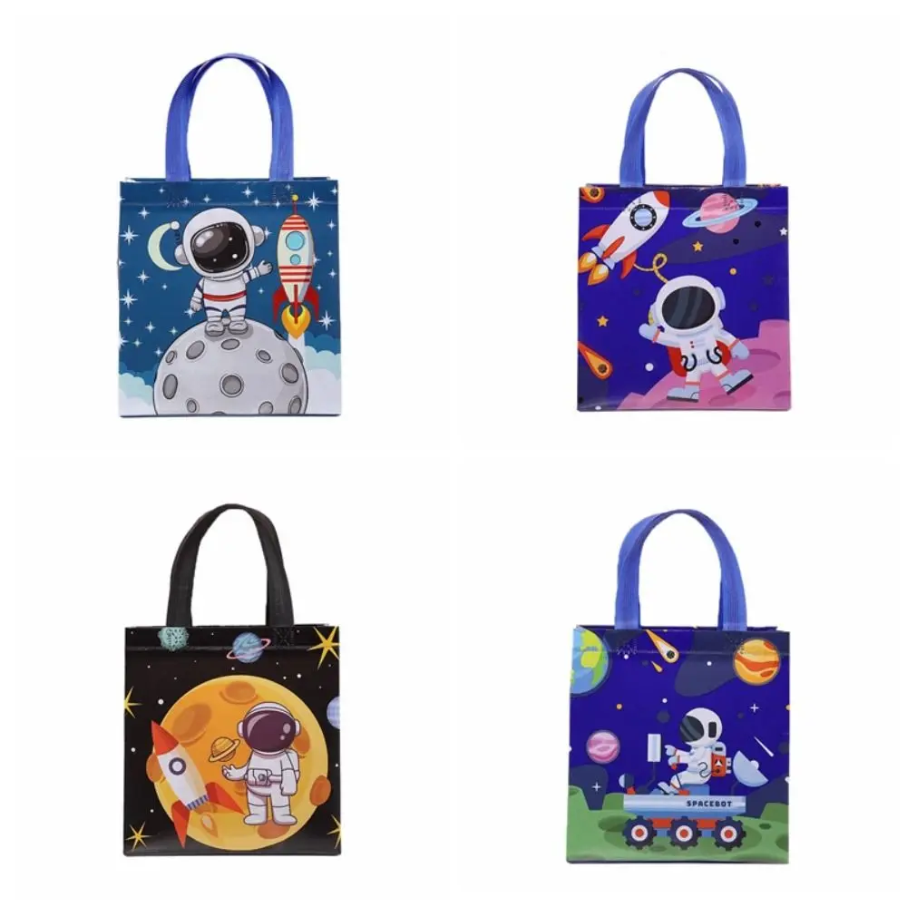 Mode Cartoon Astronaut Niet-Geweven Tas Ruimte Handtas Astronaut Draagtas Snoep Boodschappentas Astronaut Geschenkverpakking Dames