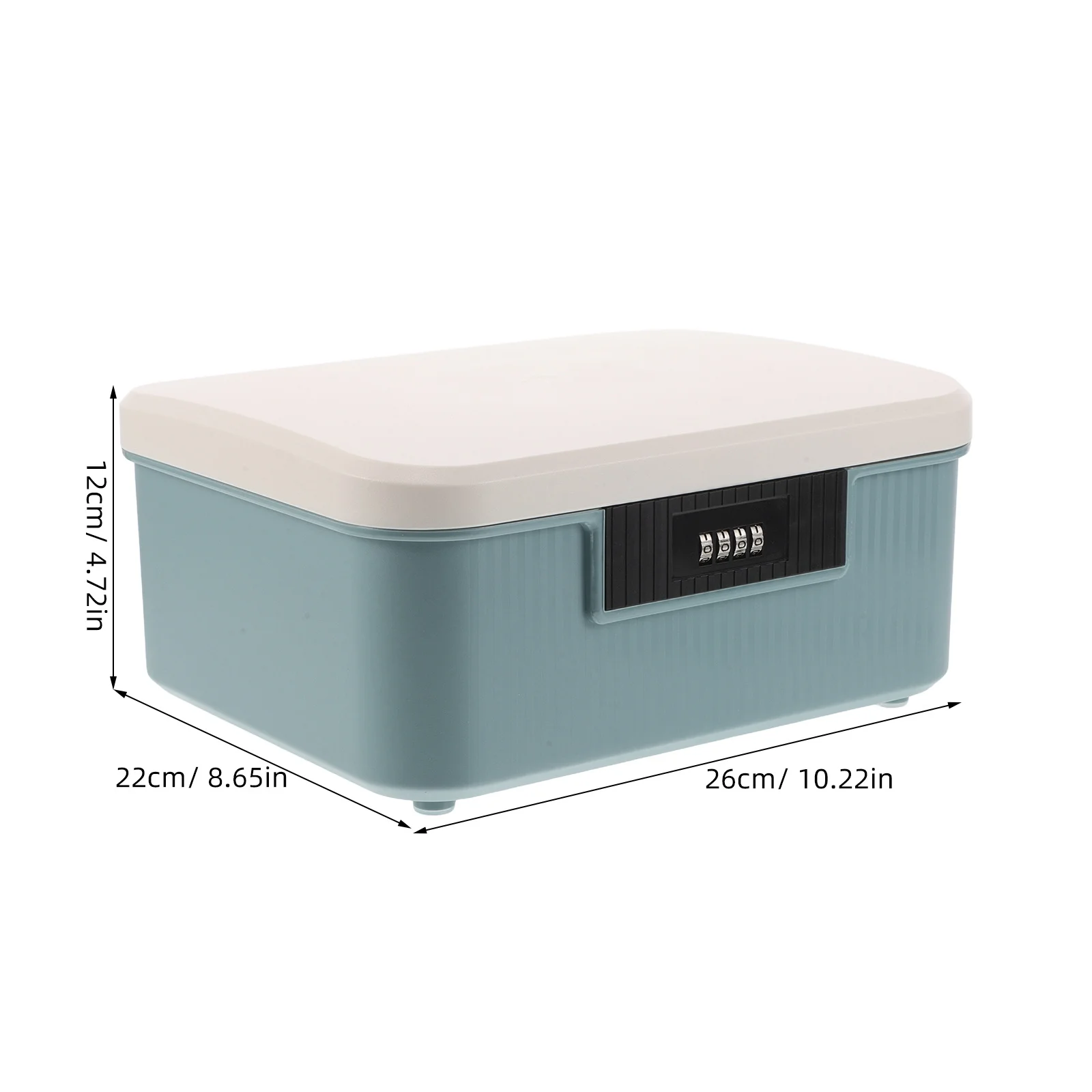 Password Lock Box 9L Large Capacity Secure Storage Container For Medicine Cash Jewelry Keys Documents Lockable Organizer Bin