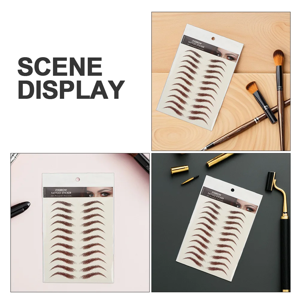 Autocollants pour sourcils imperméables 6D, faux sourcils semblables à des cheveux, outil de maquillage temporaire pour sourcils étamés, sourcils artificiels