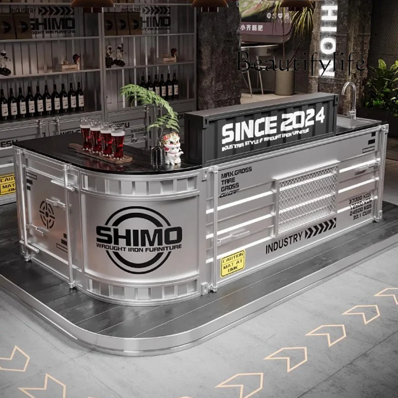 

R Aesthetic Bar Reception Desks Minimalist Restaurant Modern Beauty Desks Luxury Industrial Unique Escritorio Lounge Furniture