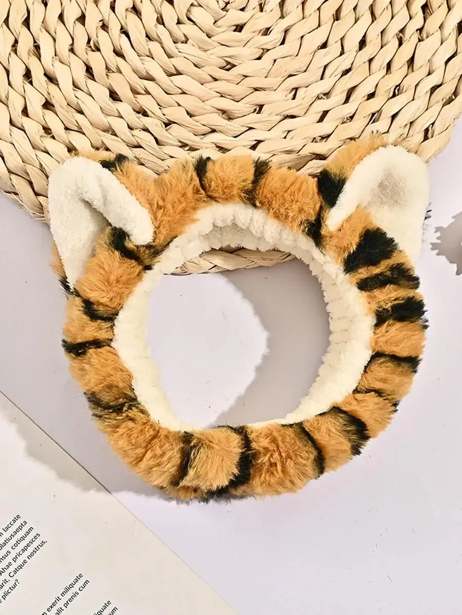 Tiger Skin Pattern Cartoon Bath Headband Hair Accessory