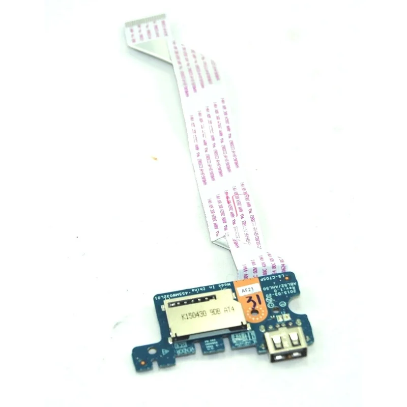 PP+ 1pcs LS-C705P USB BOARD SD CARD READER W/CABLE FOR HP 15-AC SERIES 813953-001
