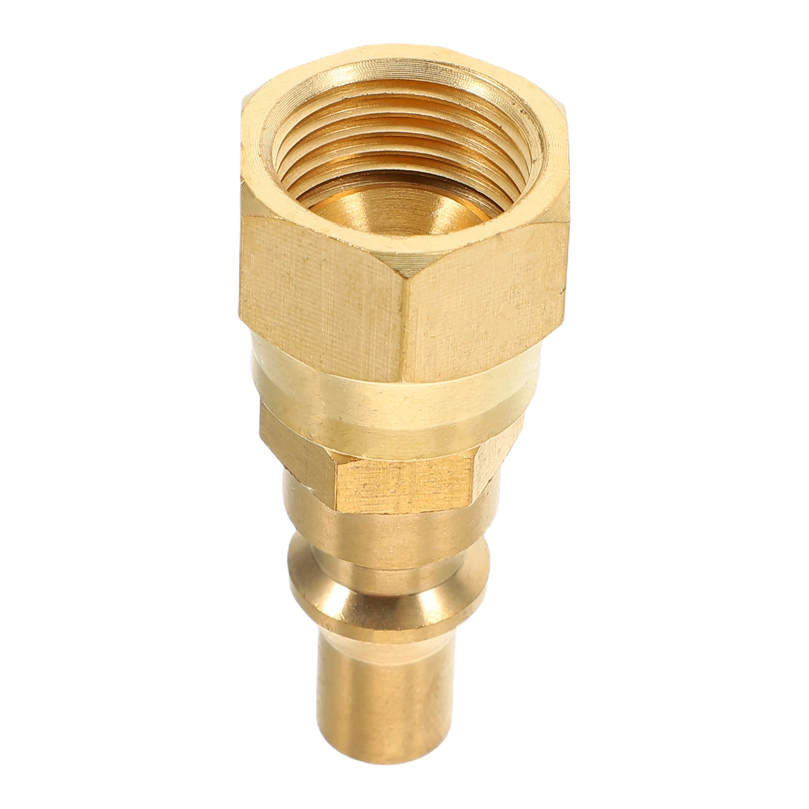 

1pc Propane Gas Connector Quick Adapter 1/4 inch to 3/8 Flare RV Fittings Brass BBQ Grill Coupling Low Pressure Kitchen Barbecue