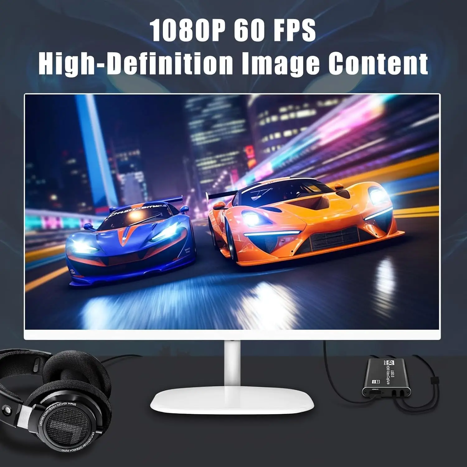 4K USB 3.0 Video Capture Card HDMI-Compatible 1080P 60FPS HD Video Recorder Grabber for OBS Game Card Live Streaming