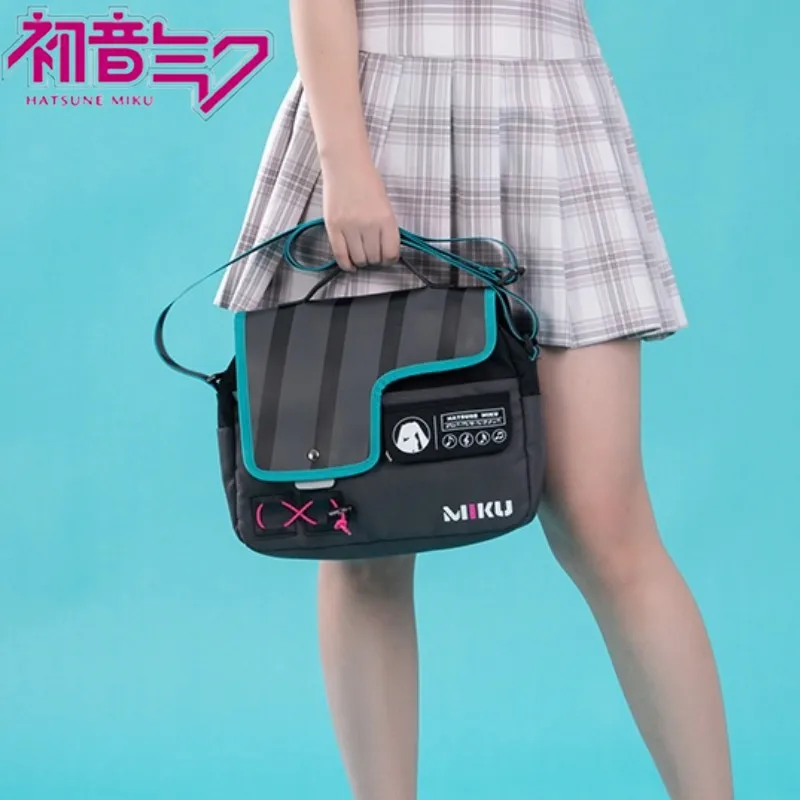 

Hatsune Miku Messenger Bag Anime Peripheral One Shoulder Crossbody Bag Character Cosplay Kawaii Schoolbag Handbag Student Gifts