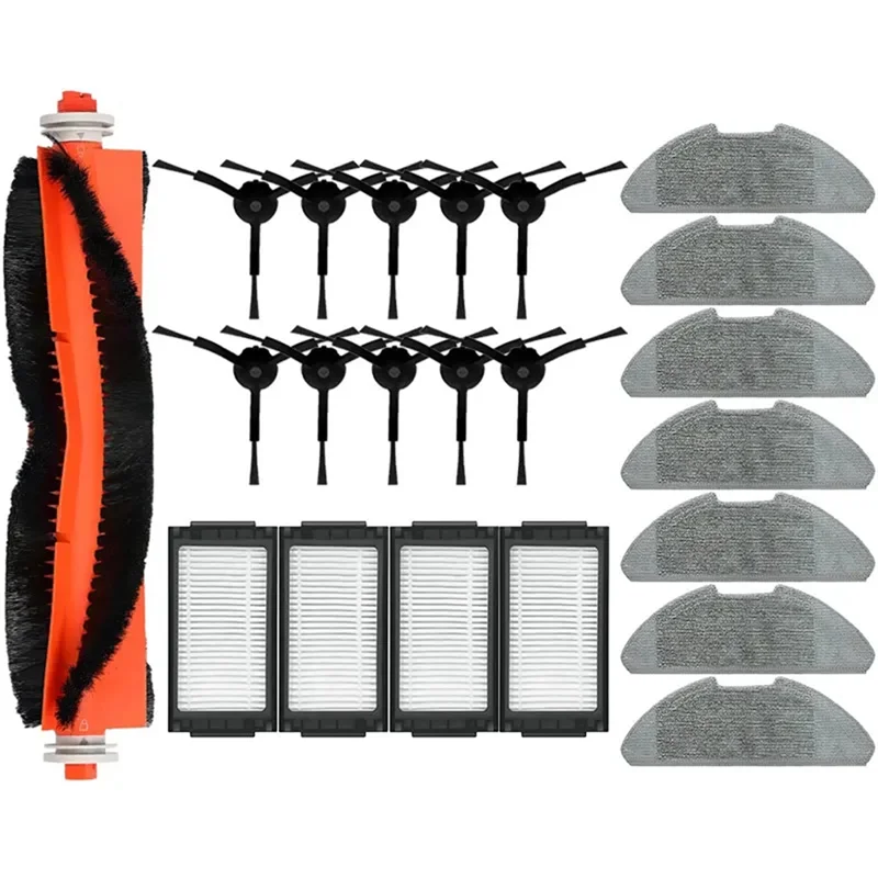 A97G для Xiaomi Mijia Robot Vacuum-Mop Pro MJSTS1 / MJSTS 2 Pro Робот-пылесос Основная боковая щетка Швабра Тканевый фильтр Аксессуары