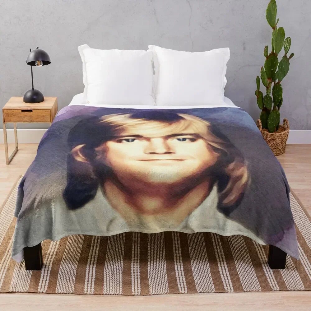 

Justin Hayward, Music Legend Throw Blanket Bed linens heavy to sleep Plush Blankets