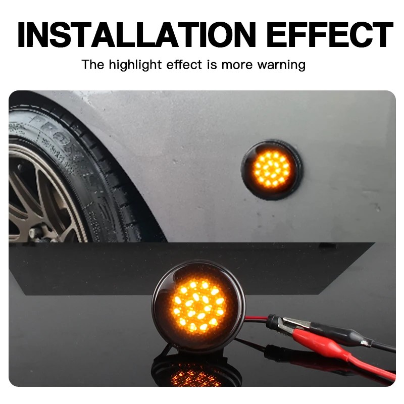 

2× for Mazda MX5 MX-5 MK1 MK2 MK3 1989 1999 2000 2001 20002-2015 - LED Side Marker Light Car Turn Signal Blinker Lamp Canbus 12V