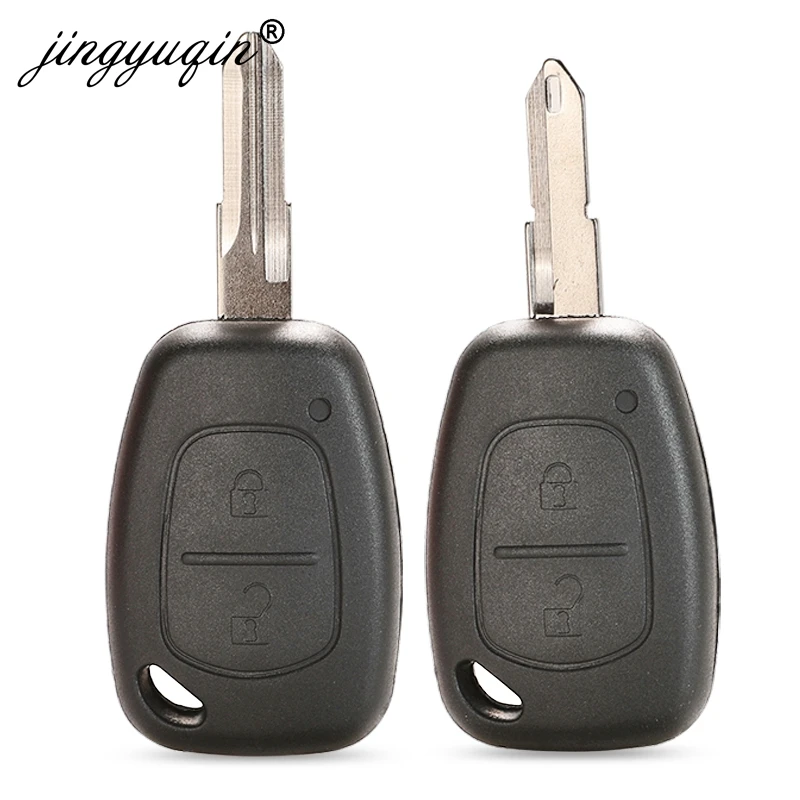 jingyuqin Remote Key Case 2 Button For Renault Opel Vauxhall for Nissan Vivaro Traffic Primastar NE73 VAC102 Blade Fob Shell