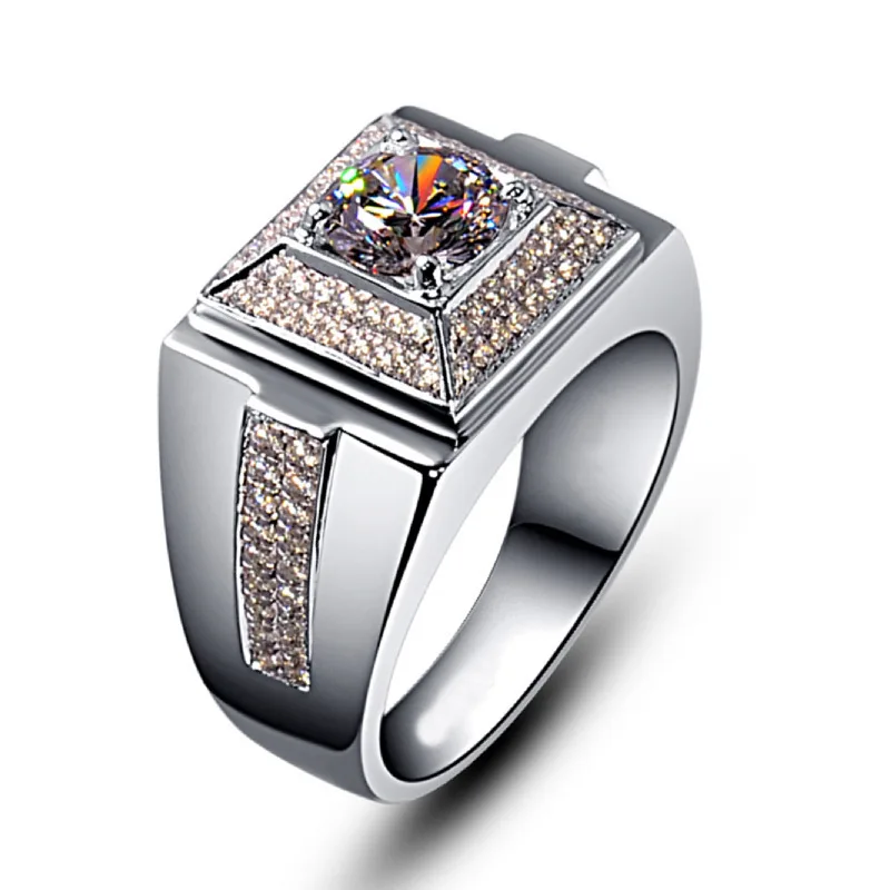 Opening luxury inheritance quality atmosphere business men's wedding ring Giving a gift to friend