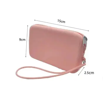 便攜式矽膠零錢包拉鍊純色旅行收納袋防水化妝包學生款 10 最佳銷售 矽膠錢包 - №7