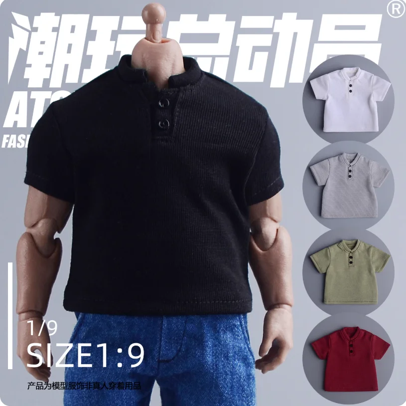 

Snail ATSTORY 1/9 Fashion Clothes Shirt Short Sleeved T-shirt Fit Big 6'' Strong Male Soldier Body In Stock