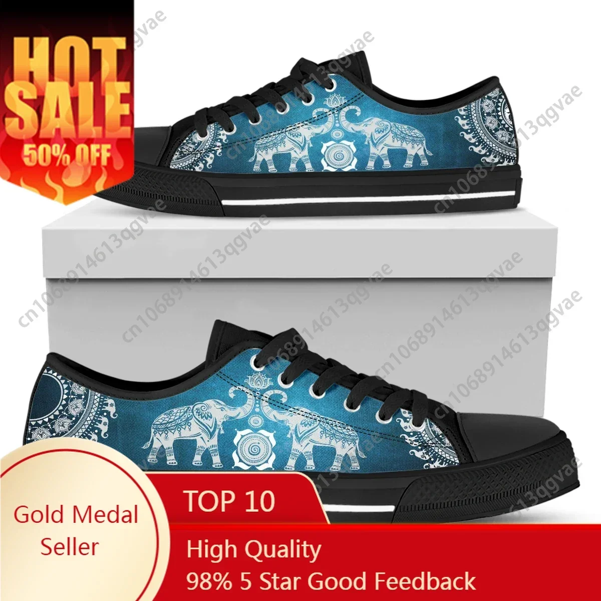 

2025 New Retro Elephant Print Low Top High Quality Sneakers Mens Womens Teenager Canvas Sneaker Couple Shoes Custom Made Shoe