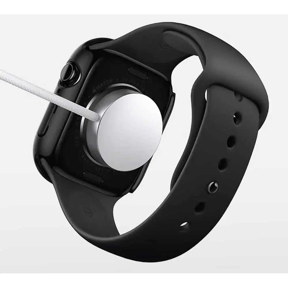 Tempered Glass+cover For Apple Watch Accessories 45mm 44mm 41 40 42mm Screen Protector Apple watch Case serie 10 9 4 5 6 SE 7 8