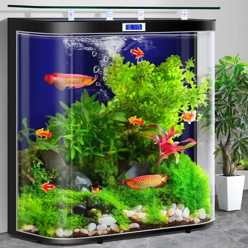 200 Gallon Ultra White Glass Luxury Durable Large Marine Fish Tank Aquarium With Stand Cabinet And Sump