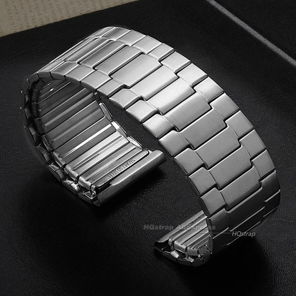 Elastic Steel Watch Strap 22mm for Seiko for Rolex Bracelet Metal Expansion Smartwatch Band for Men Women Universal Wristband