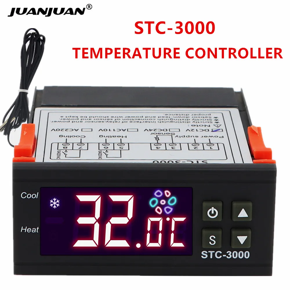 

STC-3000 Temperature Controller Thermostat Humidity Control Thermometer Hygrometer Controller Thermoregulator 12V/24V/220V