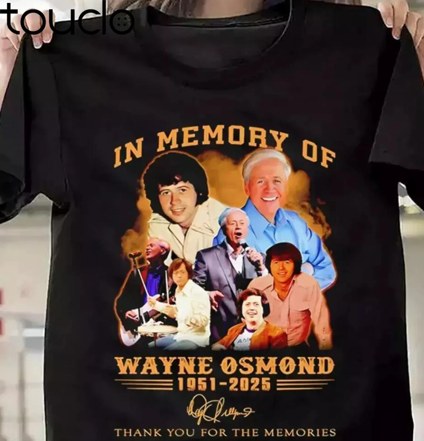 In memory of Wayne Osmond 1951 2025 thank you for the memories T-shirt BM656