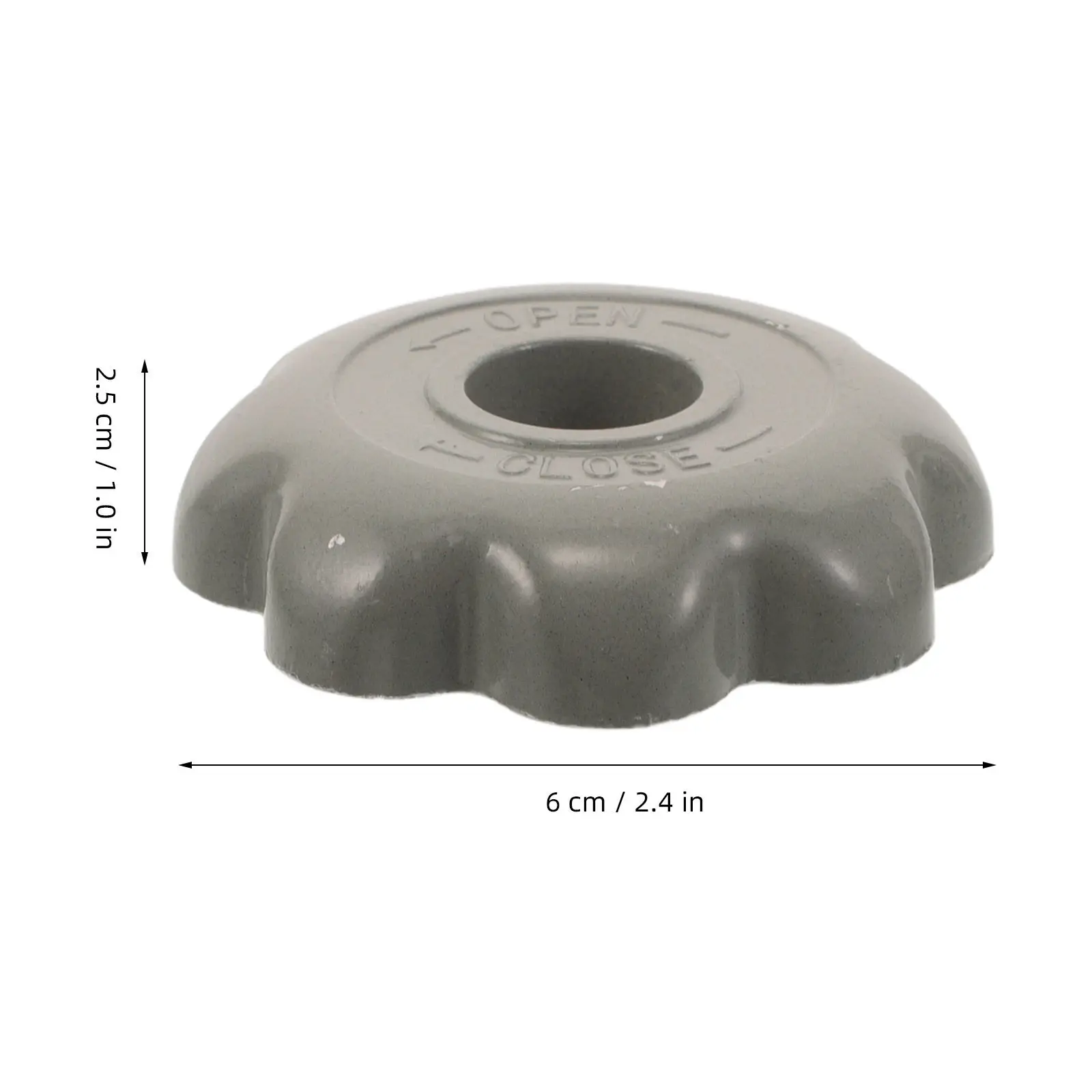 1Piece Gray Octagonal Cylinder Valve Handwheel Handle Aluminum Alloy Replacement for Oxygen Argon Cylinder Equipment