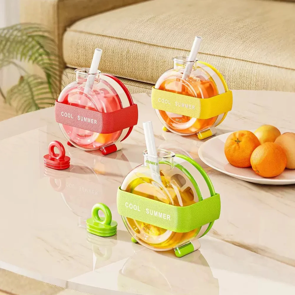 

Кубики льда плесень с ремнями соломы, ледяной формы, кубика из кубика, бутылка для напитков с ледяной чашкой, для домашнего ресторана -бара Fourma dlalda