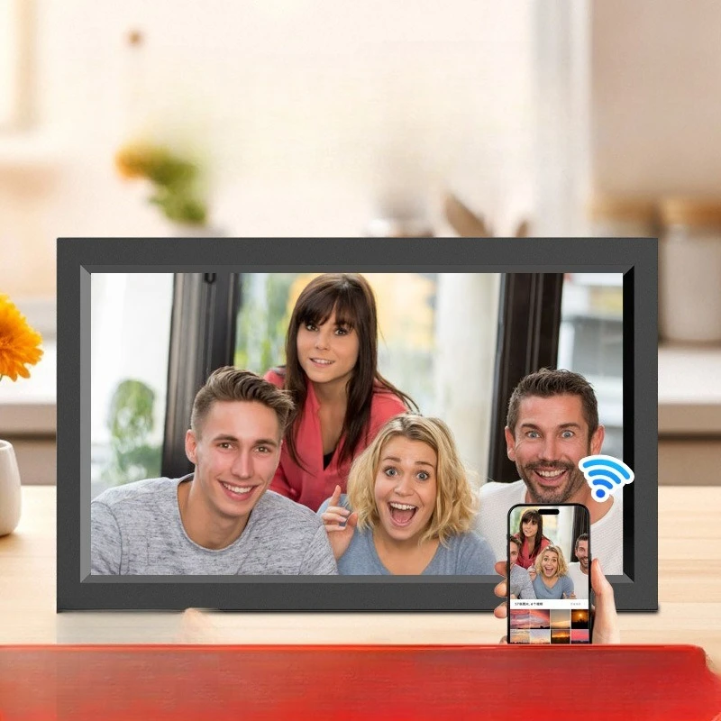21.5 inch high definition digital photo frame touch screen WIFI electronic photo frame can remotely transmit pictures and videos