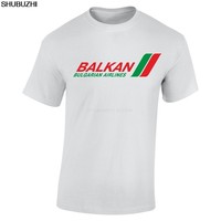 Balkan Airlines T Shirt Retro Bulgarian Airline Bulgaria Airlines T-Shirt New Fashion Brand Print Tee Shirts sbz6460