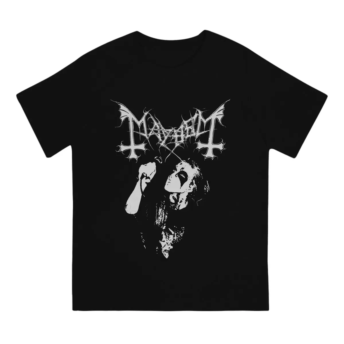 Fanart In Memory Of Per Yngve Ohlin Round Collar TShirt Mayhem Dead Pure Cotton Classic T Shirt Man's Clothes Individuality