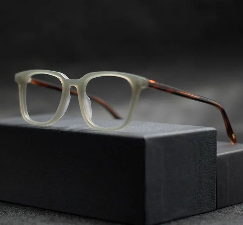 2PCS Fashion Myopia Optical Eyeglasses Unisex Classic Square Glasses Frame Women Men TR90 Ultralight Prescription Eyewear
