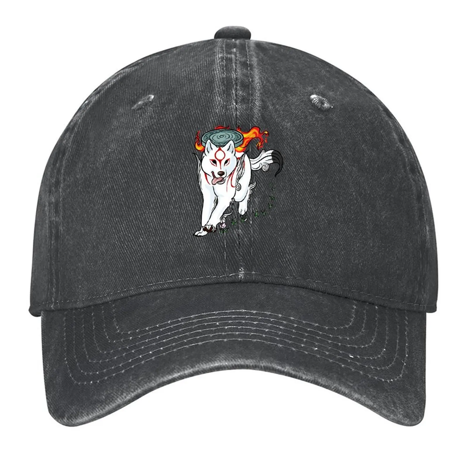

Okami T-ShirtAmaterasu Baseball Cap Ball Cap Gentleman Hat Icon Golf Hat Man Girl Men's