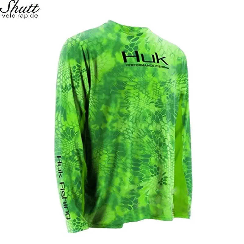 HUK Fishing Shirts Long Sleeve Uv Protection Clothing Mens Outdoor Summer Jersey Upf 50 Clothes Performance Breathable Fishing