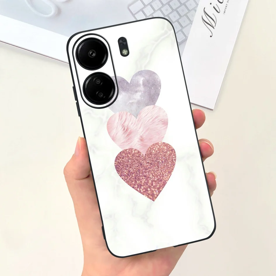 For Xiaomi Redmi 13C 2023 Case Fashion Moon Space Pattern Capa Slim Soft Silicone Cover For Xiaomi Redmi 12C Coque Redmi13C Case