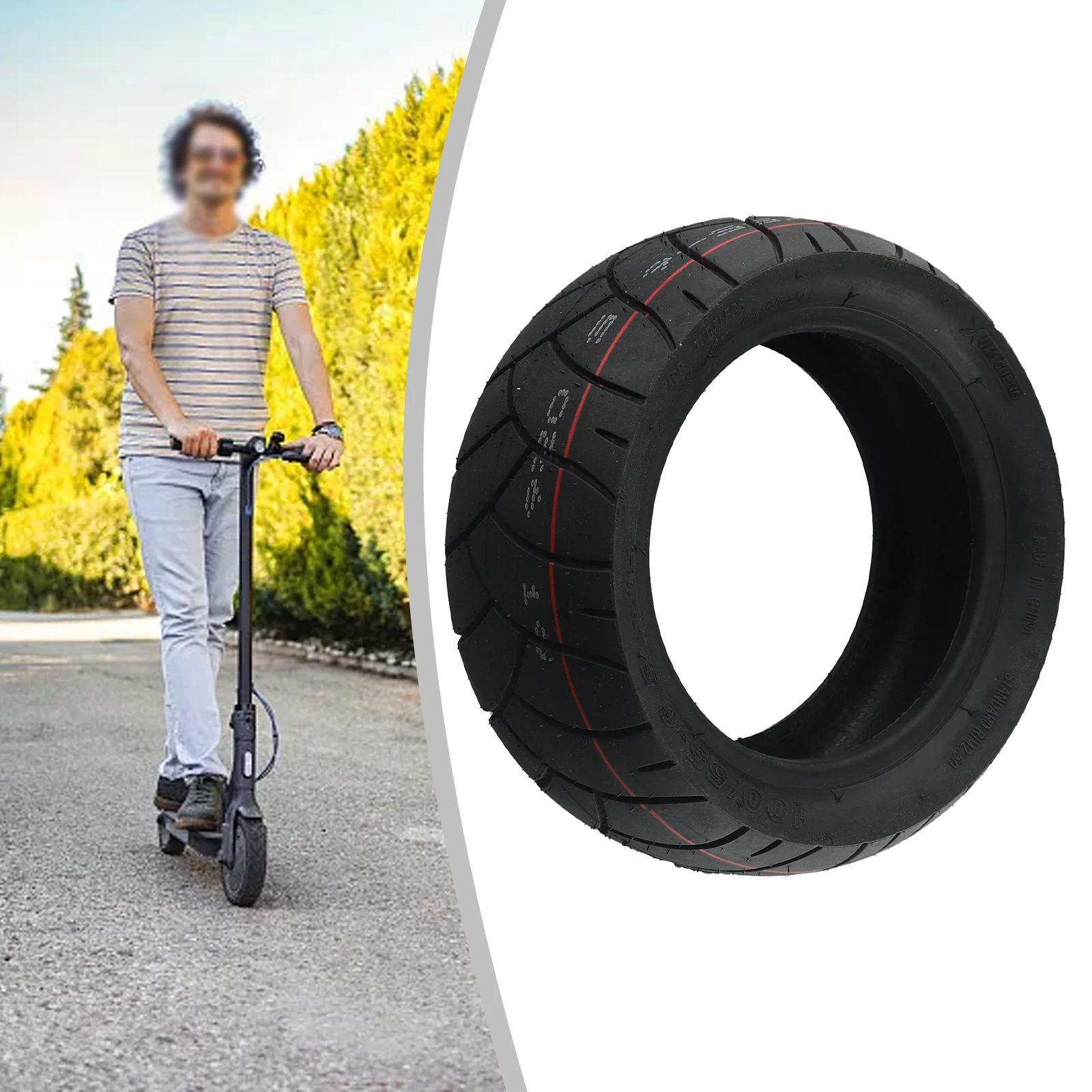 

11 Inch 100/55-6.5 Electric Scooter Tubeless Tyres 90/65-6.5 Anti Puncture Vacuum Tire E-scooter Kickscooter Modified Tyres