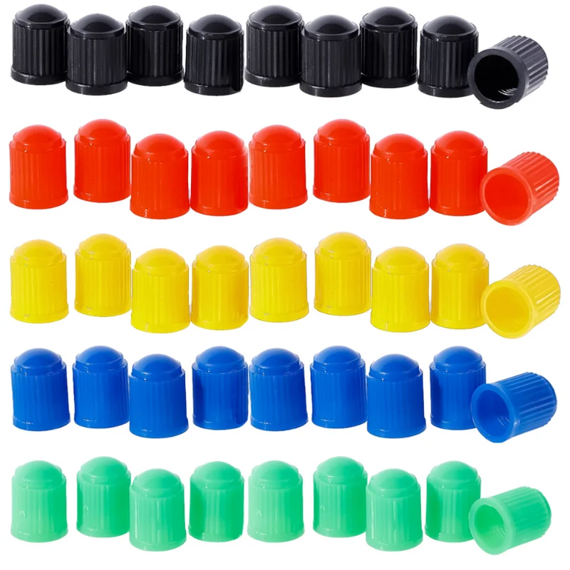 Car Tire Valve Stem Plastic Cap Dustproof Cover Auto Motorcycles Bike Universal Wheel Tyre Valve Caps Car Accessories