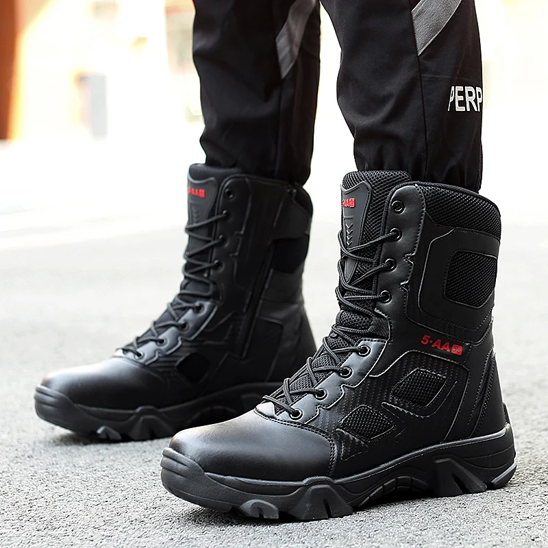 Men Tactical Boots Outdoor Women Army Shoes Desert Boot Training Unisex Ultrallight Military Safety Rapid Response Male Camping image 5