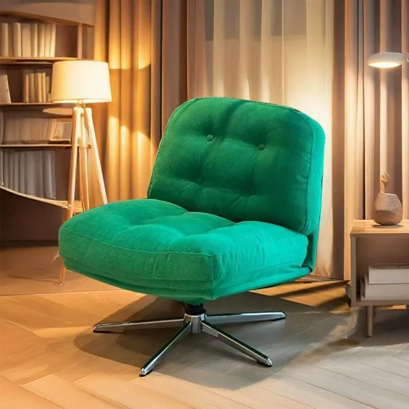 Single Sofa Chair Balcony Living Room Green Leisure Sofa