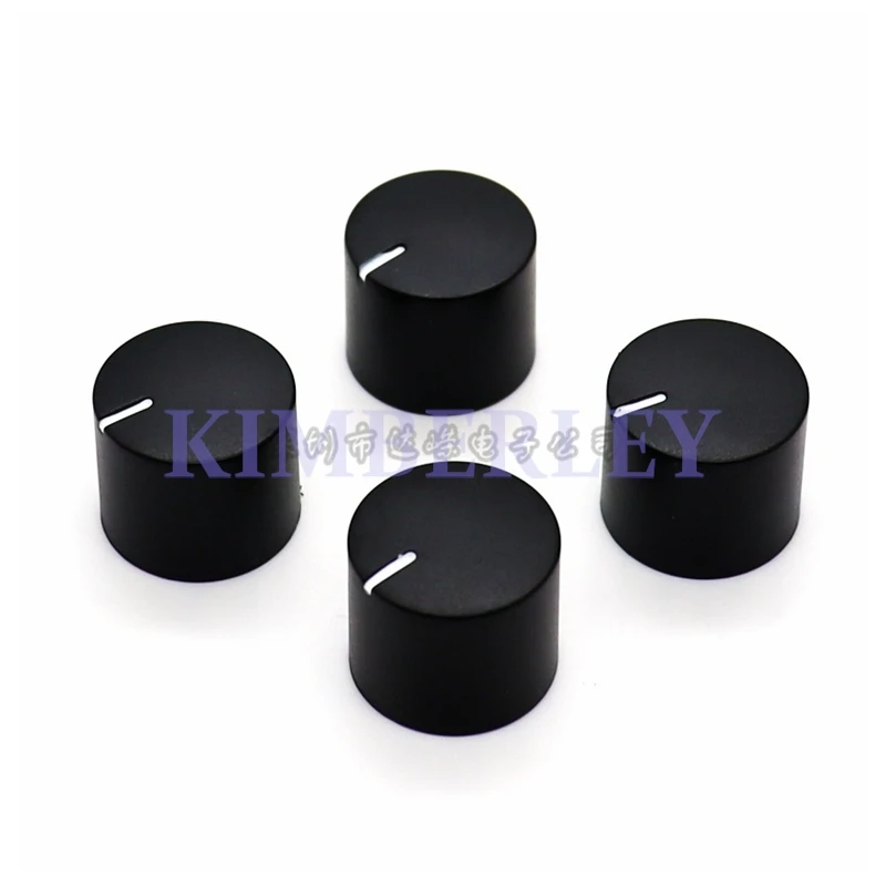 10PCS Half Shaft Plastic Straight Knob D Shaft Handle Potentiometer Knob Cap Power Amplifier Panel Volume Adjustment Knob Cap