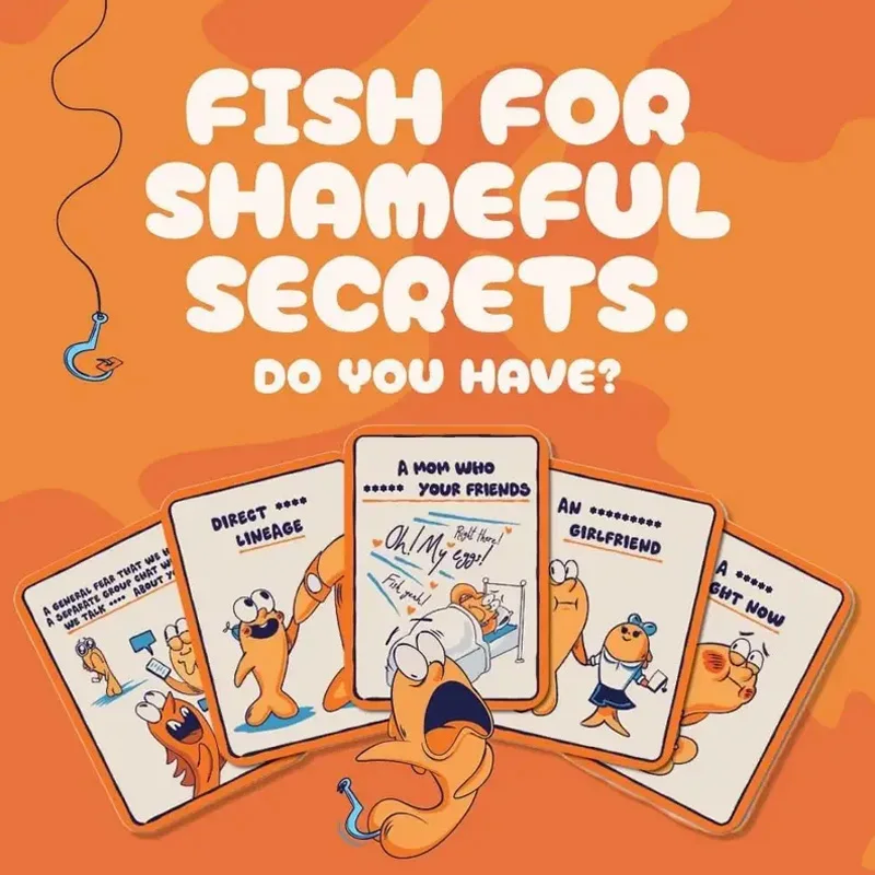 ألعاب مخزون بطاقات السمك المضحكة للبالغين، الترفيه العائلي للحفلات مع اللعب الاستراتيجي لليلة الأصدقاء #2