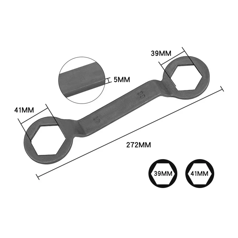 Imagem -03 - Chave de Remoção de Embreagem de Cabeça Dupla Porca Sextavada de Polia 39 Mm41 mm para Gy6 125cc Scooter Porca Sextavada Chave de Remoção de Embreagem de Cabeça Dupla